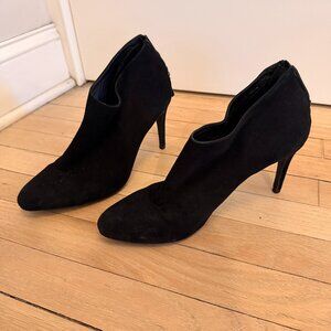 100% Authentic LK Bennett London Black Suede Ankle Booties
